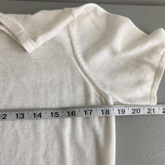 Joseph A Dress Knit Blend Eyelet lace accent Button Back Drop Waist Sz M - Picture 10 of 12